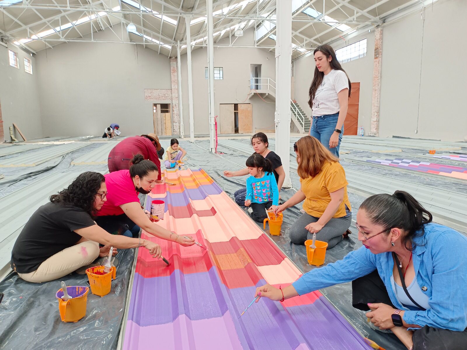 El Pabellón de Cultura Comunitaria contará con un mural intervenido por Semilleros Creativos del país